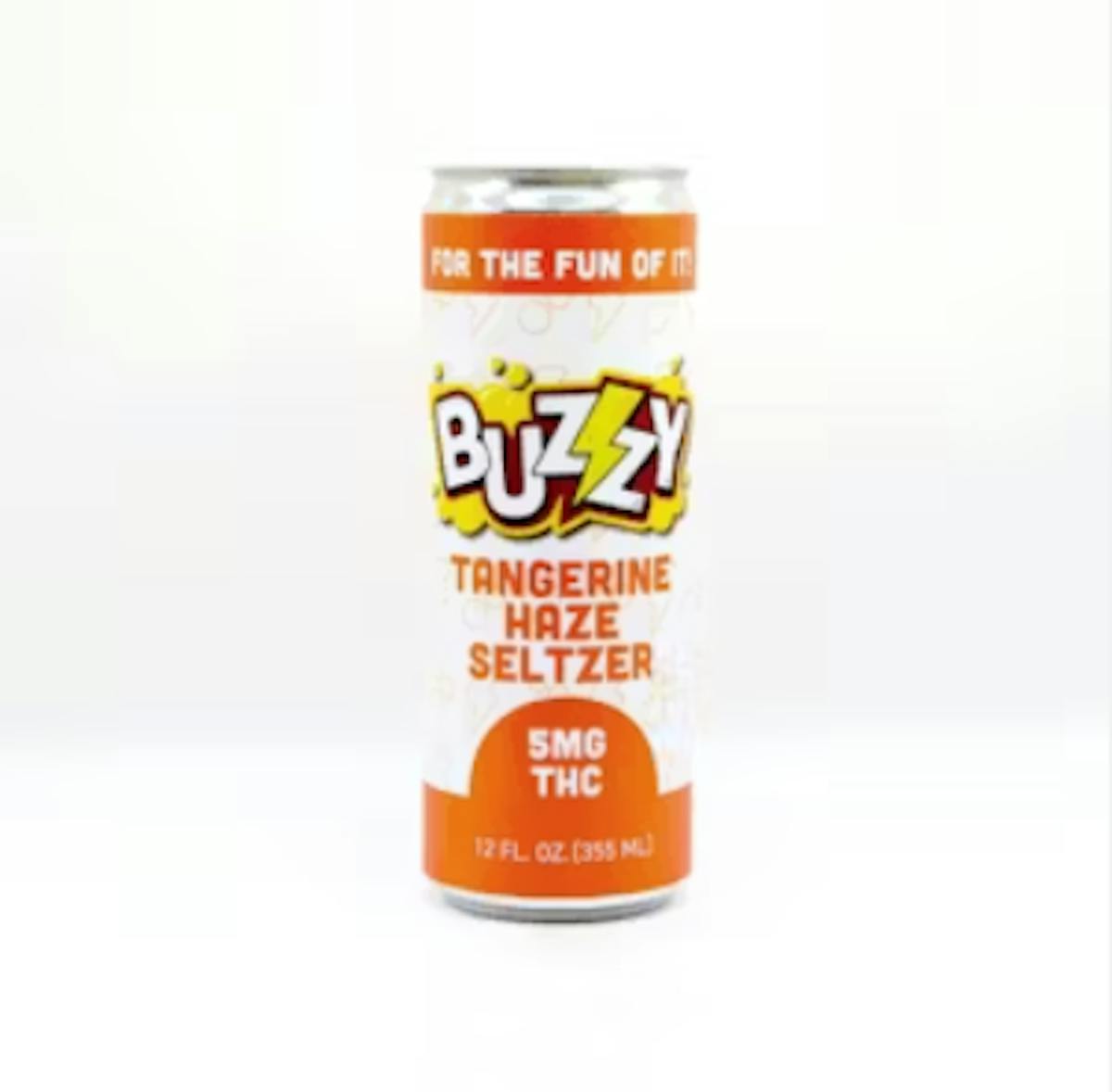 Photo of Buzzy 1:1 Tangerine Haze Seltzer 5mg 12oz (THC:CBD)