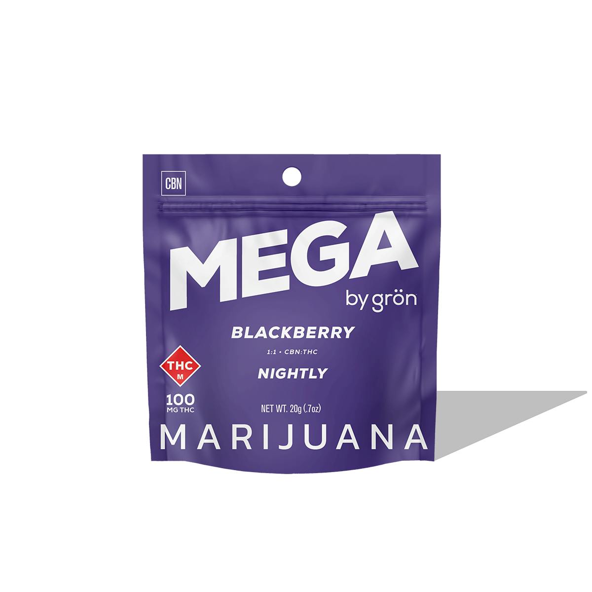 Photo of 1:1 Blackberry Mega Pearl | CBN/THC | 10pk