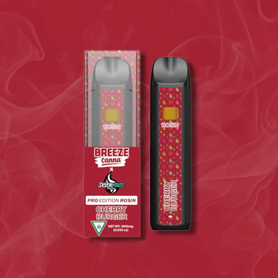 Breeze Pro x SkunkHouse - 1g Rosin Disposable - Cherry Burger - DISPOSABLES by BREEZE Canna at King of Budz