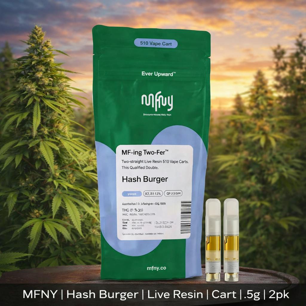 Product MFNY | Hash Burger | Live Resin | Cart | .5g | 2pk