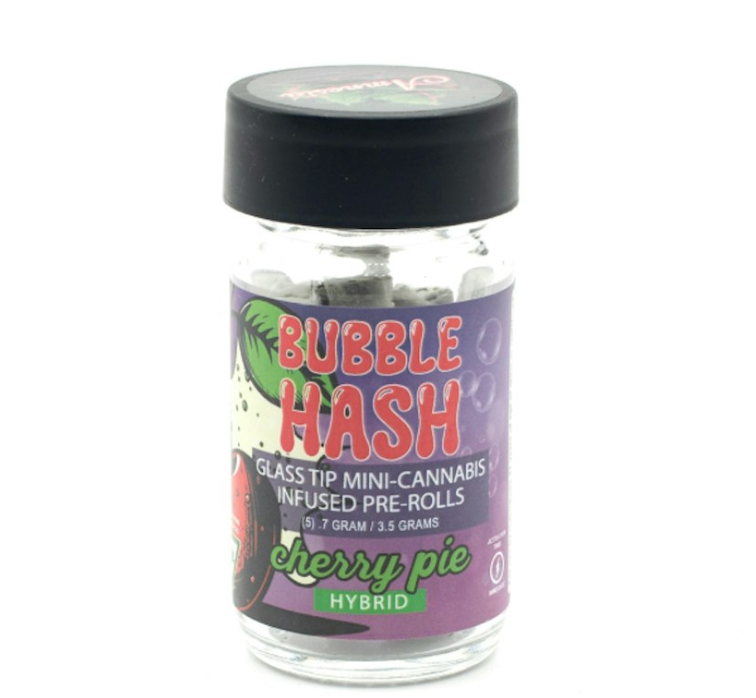 Amnesia | 5-Pack Bubble Hash Infused Pre-rolls | Cherry Pie