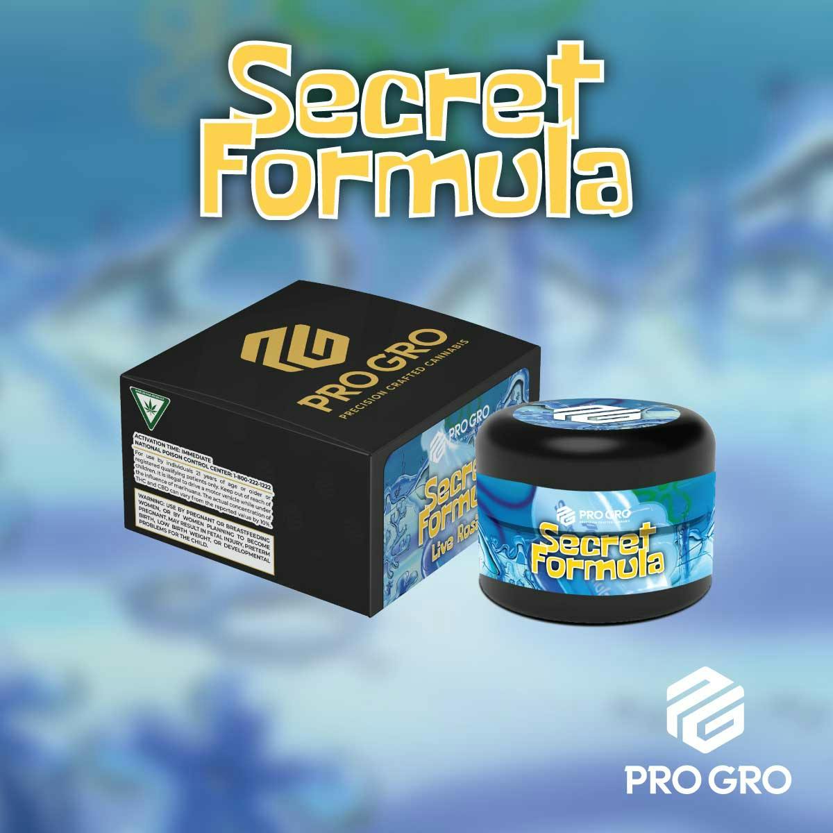 Pro Gro - 1g Live Rosin - Secret Formula