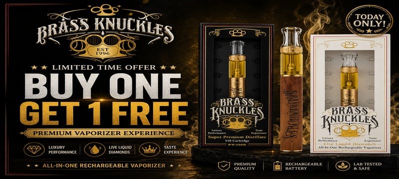 Brass Knuckles vape Buy one Get one Free 