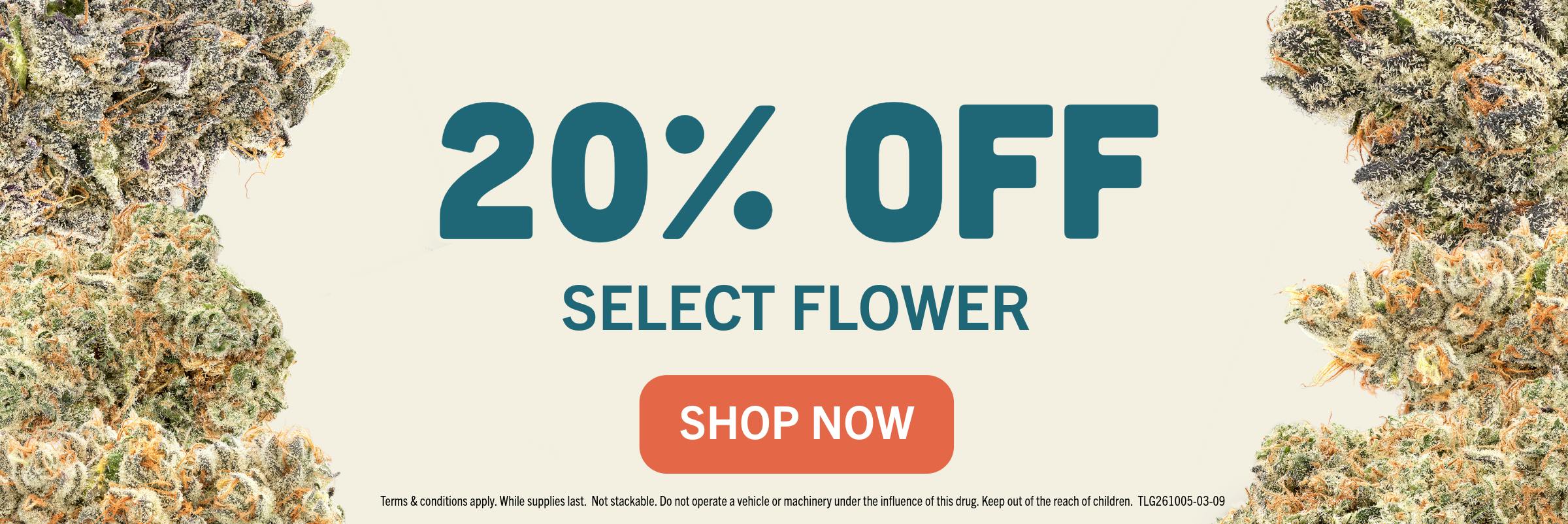 20% OFF FLOWER SALE