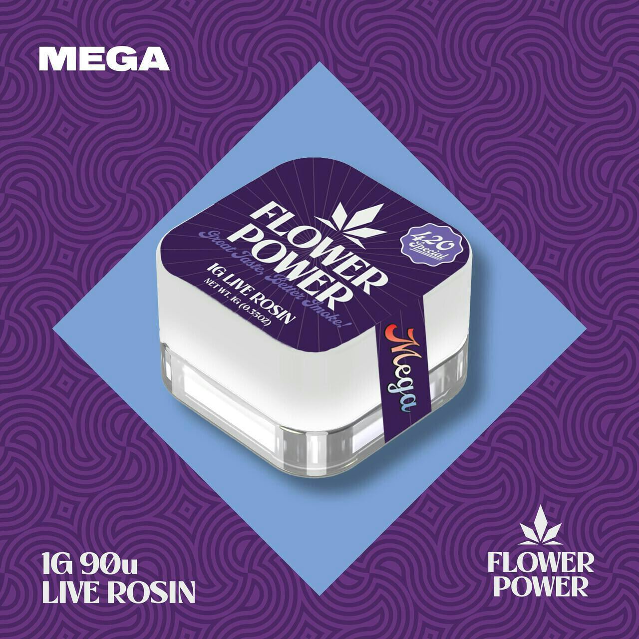 Flower Power FLOWER POWER | MEGA | LIVE ROSIN HYBRID — CONCENTRATES