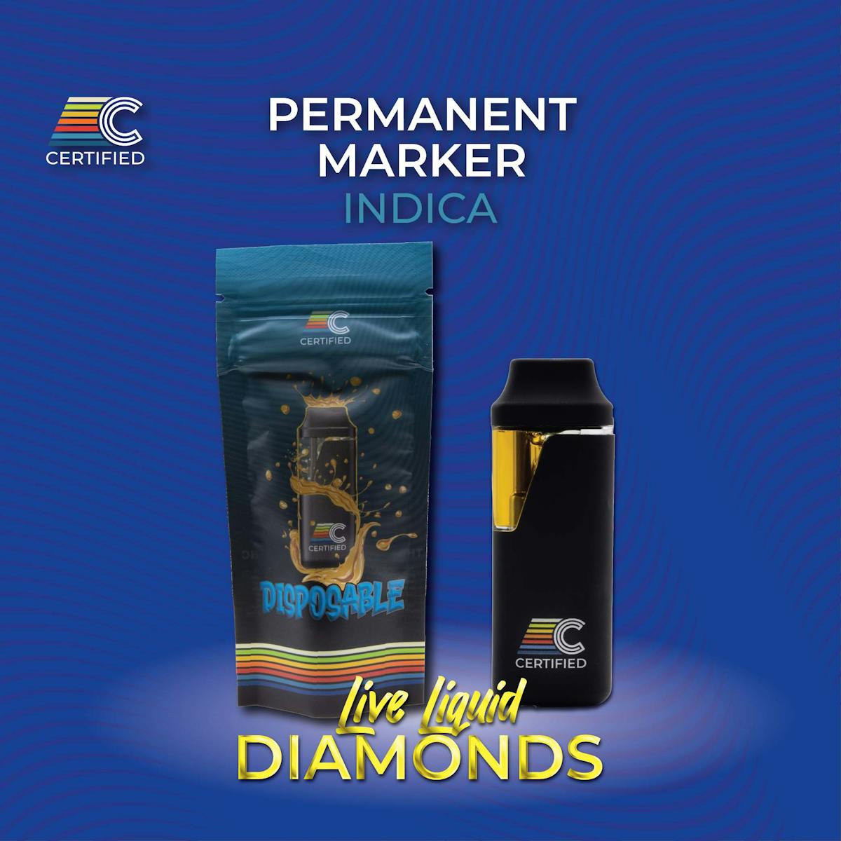 Photo of Permanent Marker Live Liquid Diamonds Disposable Vape