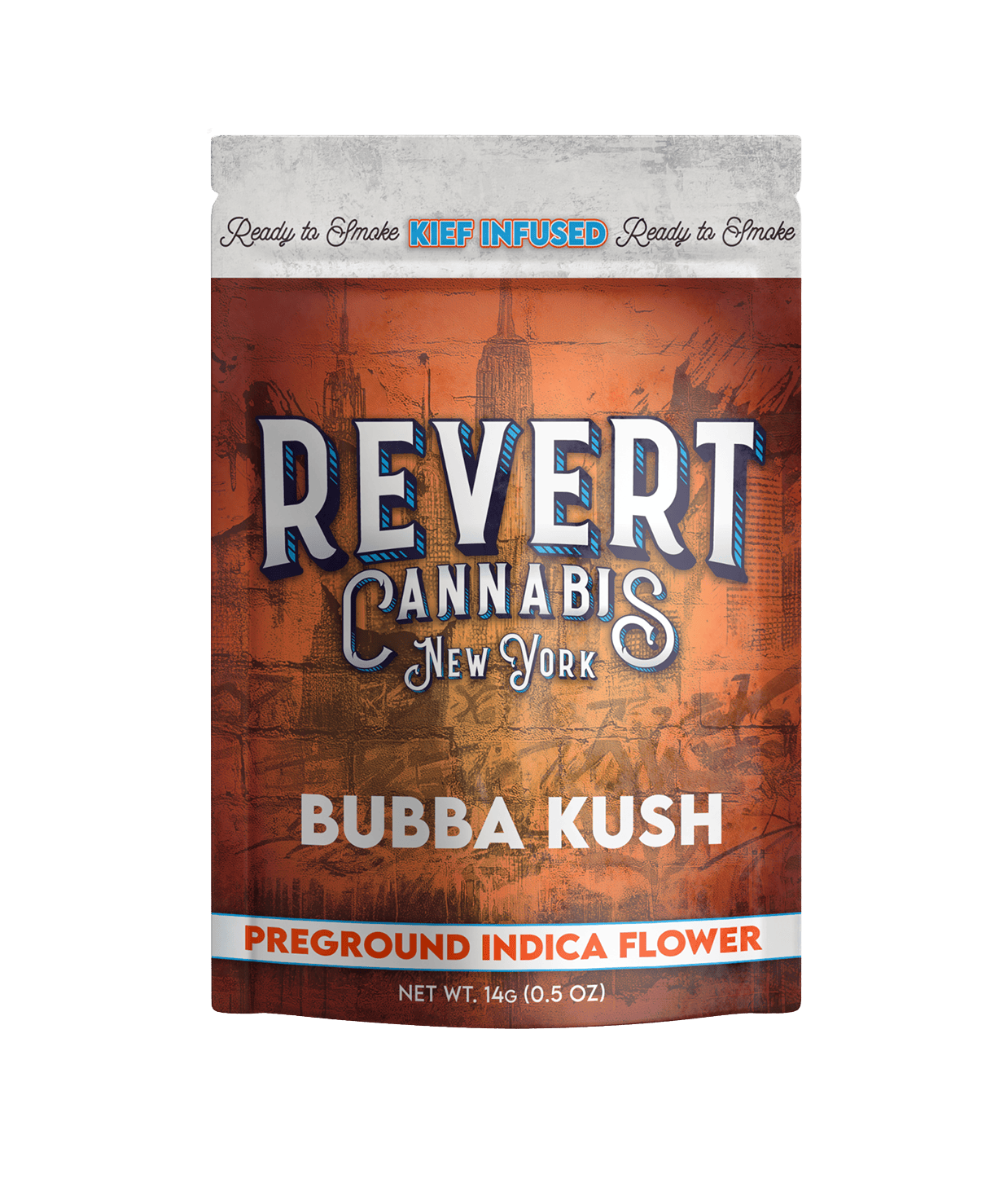 Revert Cannabis | Bubba Kush | Kief-Infused Ground Flower | 14g