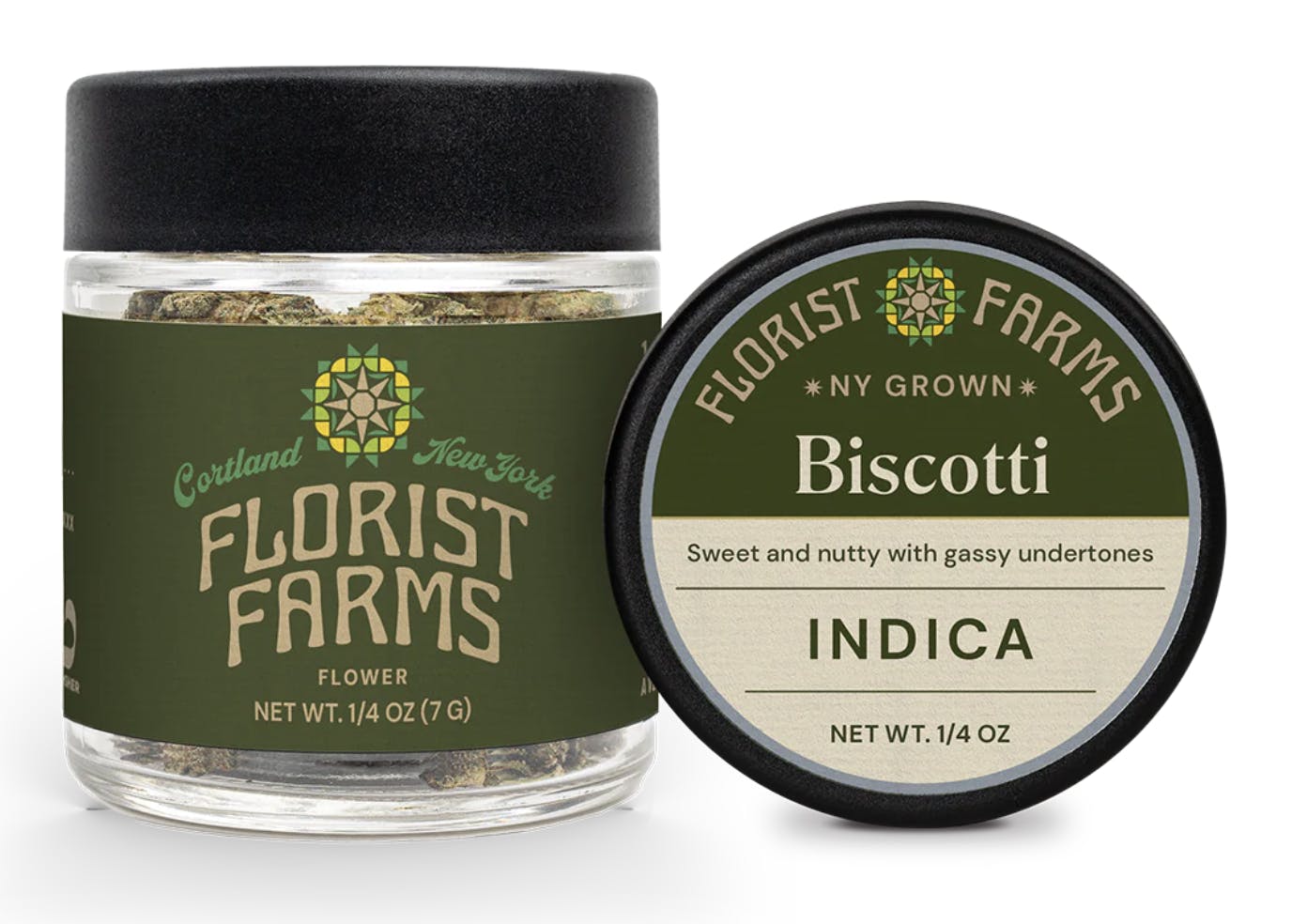 Florist Farms- 7g Flower Jar- Biscotti
