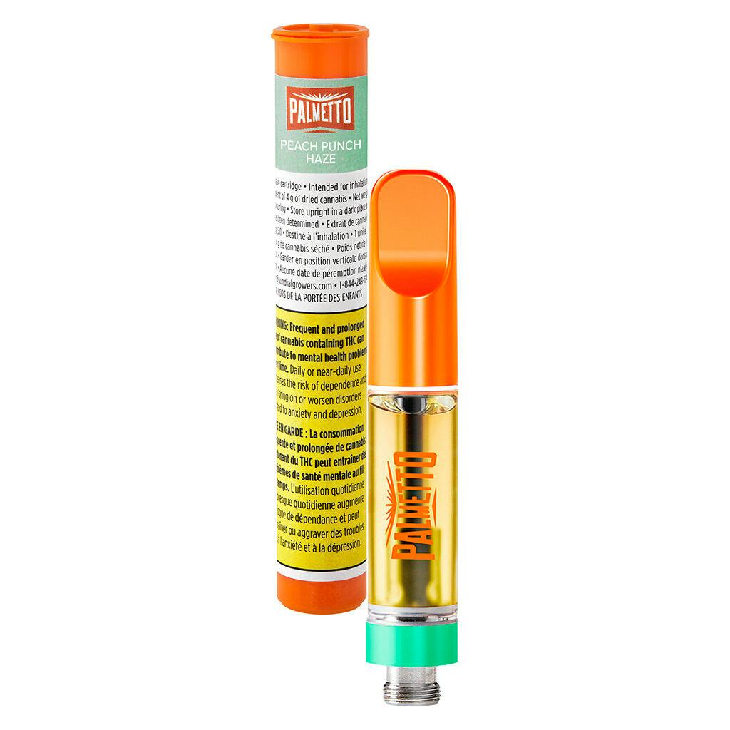Palmetto - Peach Punch Haze Distillate 510 Thread Cartridge