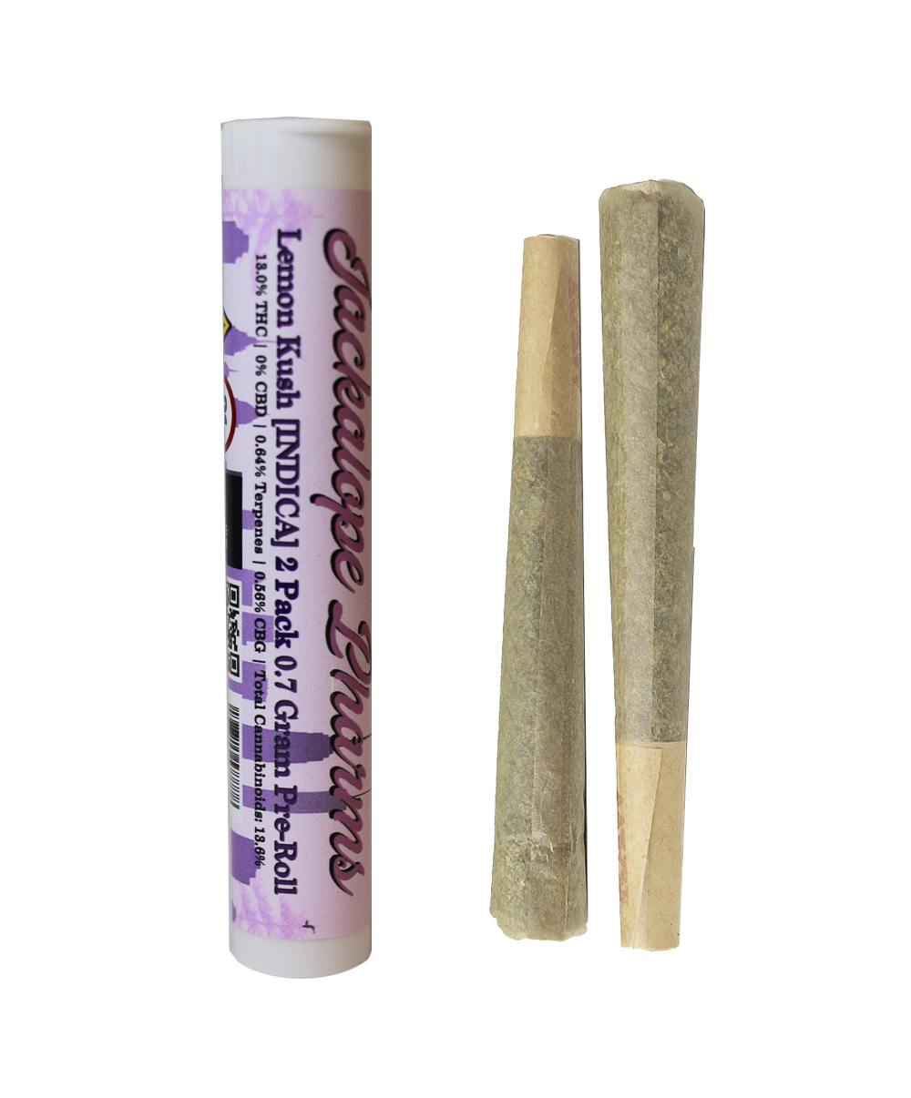 Jackalope Pharms | 0.7g Pre-Roll 2pk | Lemon Kush