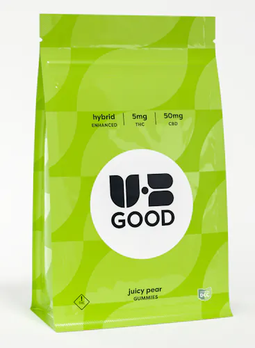 UB Good | Juicy Pear Gummies 1:10 THC:CBD Gummies | 10pk |-1