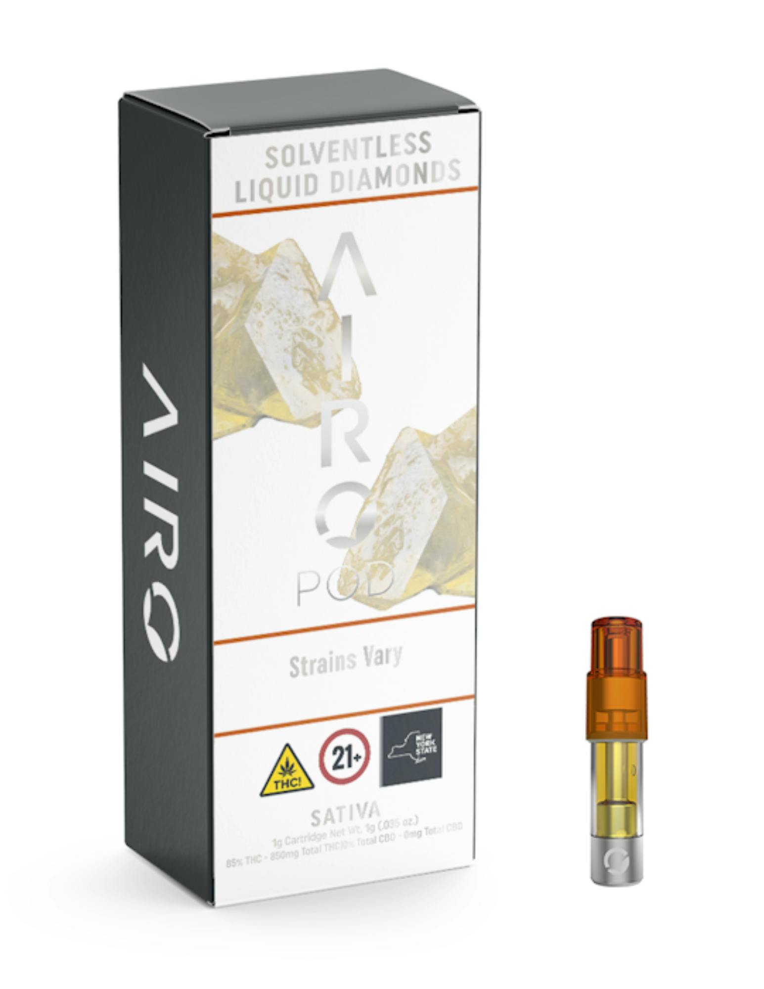 Airo - Tropicana Cherries Solventless Liquid Diamonds Cartridge by Airo