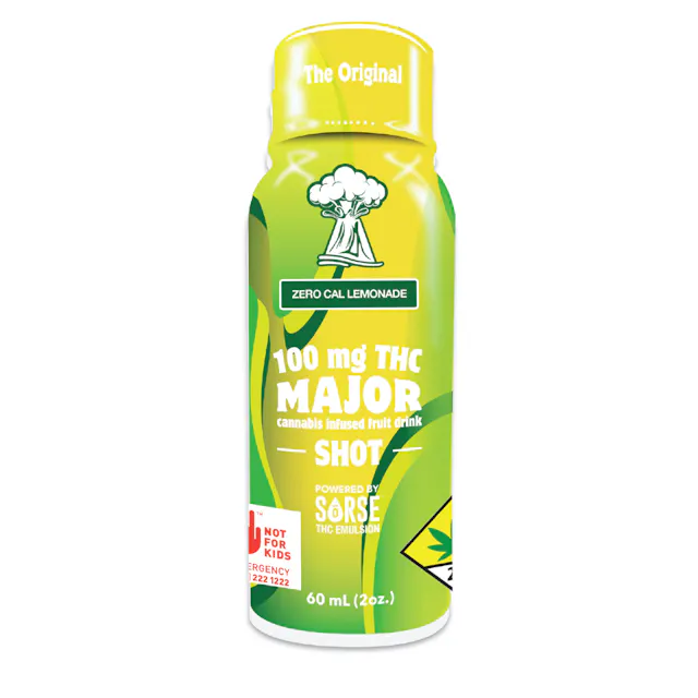 Major Fast Acting Shot Sugar Free Lemonade 100mg (hybrid, drinks, 1g)