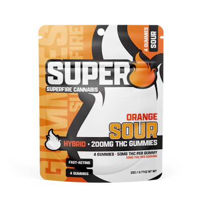 Superfire - 200mg Gummies - Sour Orange