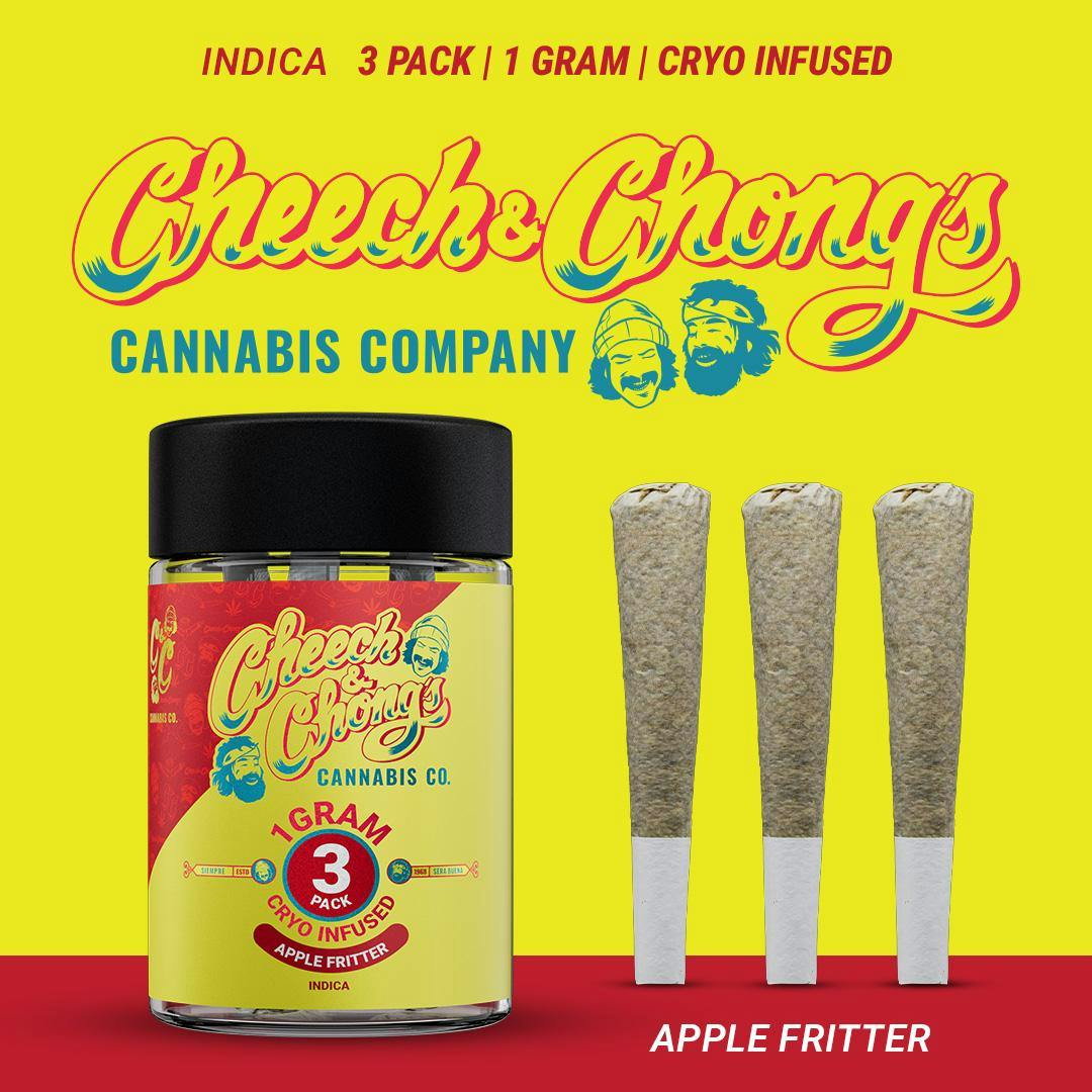 Cheech & Chong - 3 Pack Cryo Infused Pre-Roll - Apple Fritter (H)