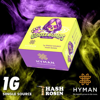 Hyman - 1g Hash Rosin - Goosebumps - CONCENTRATES by HYMAN at King of Budz