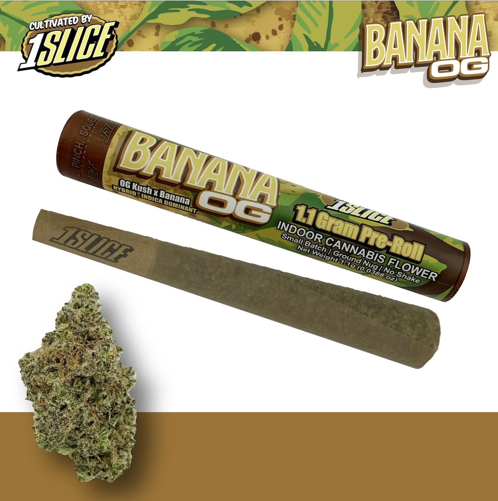 1Slice | 1.1g Pre-Roll | Banana OG