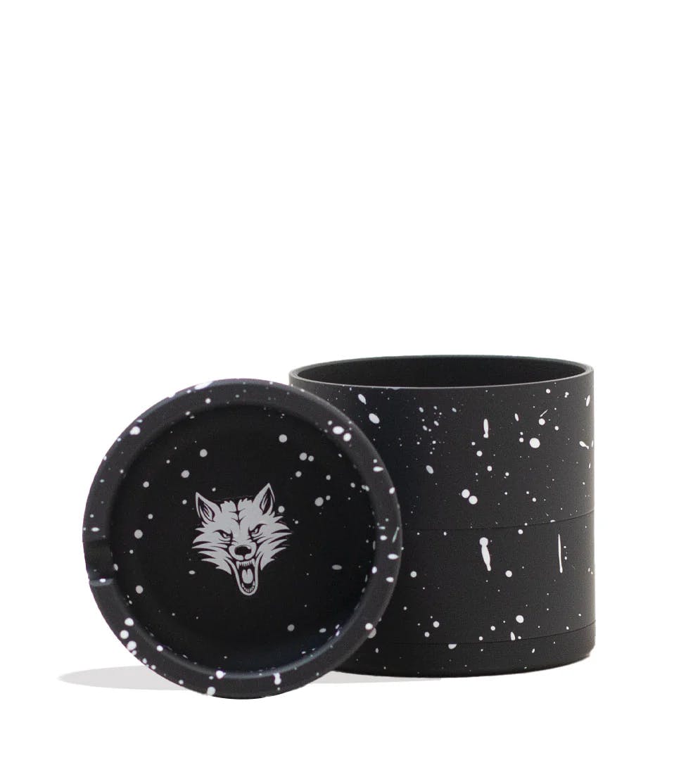 Wulf Mods | Grinder | Bevel w/ Built in Ashtray | 4PC | 65MM | Assorted Colors