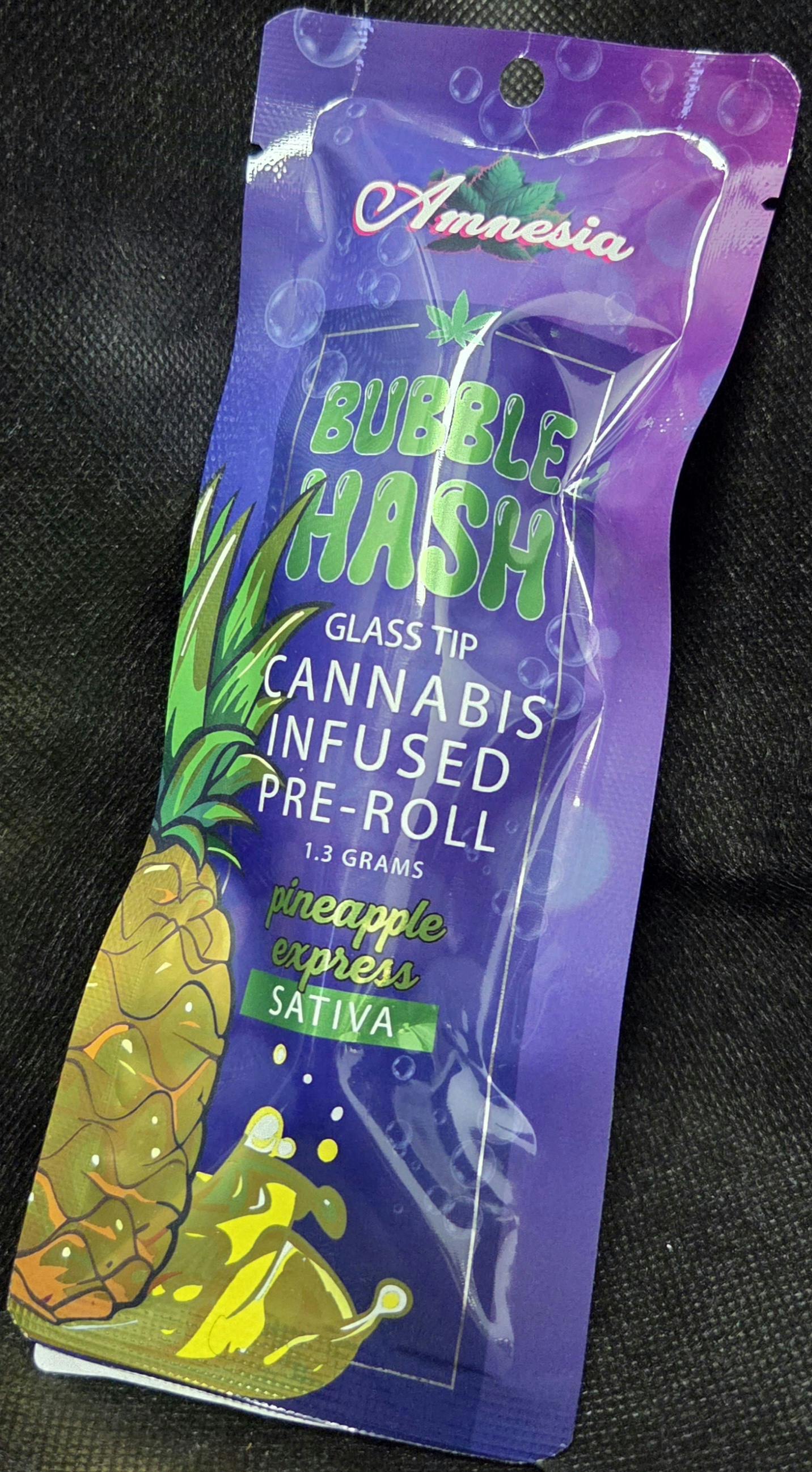 Amnesia - Pineapple Express - 1.3g Bubble Hash Infused Preroll
