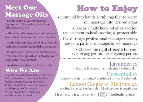 Lavender Massage & Body Oil 2X | 1oz-1