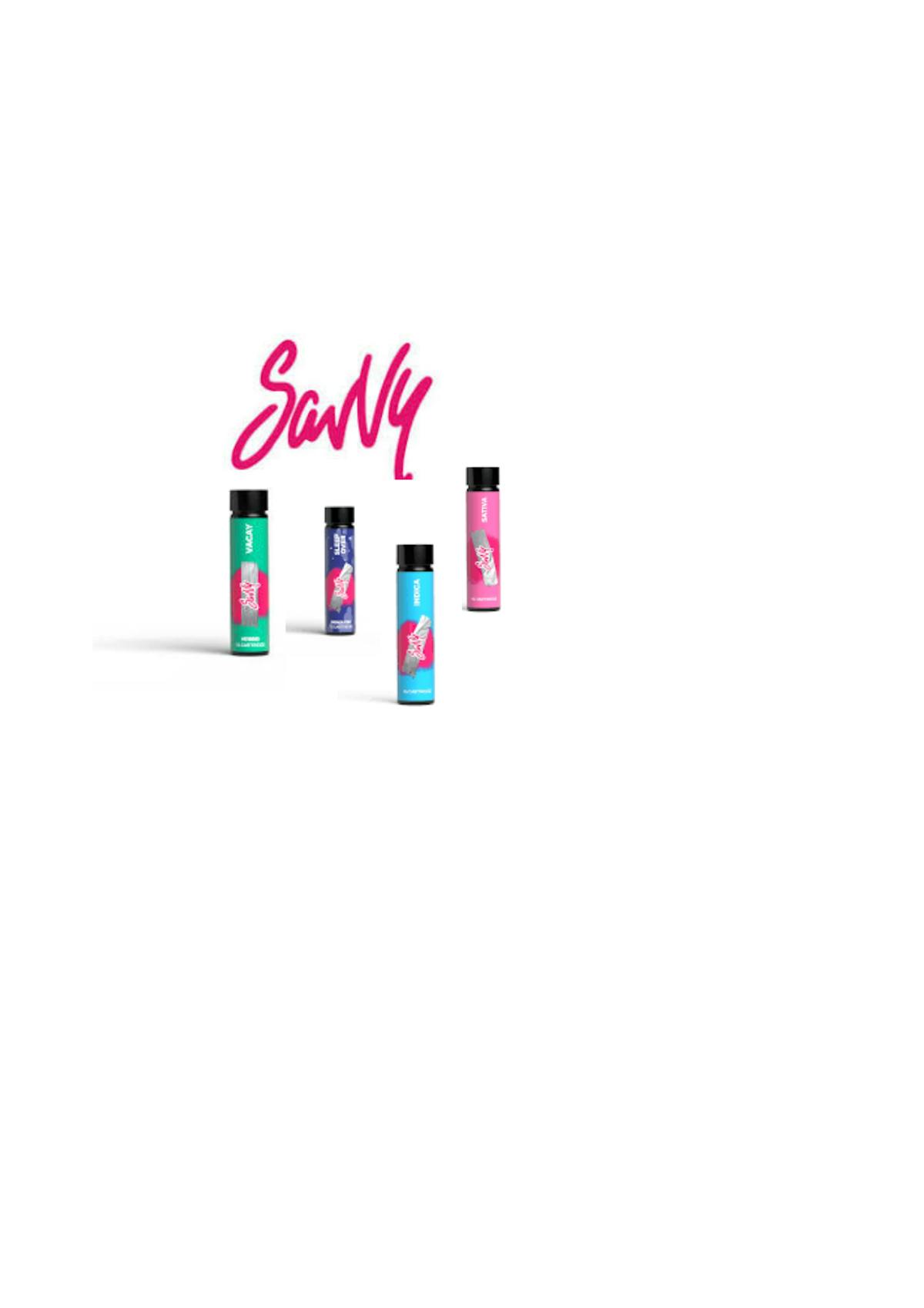 Photo of Savvy | Sleepover Strawberry Jam 1:4 CBN:THC Vape Cart