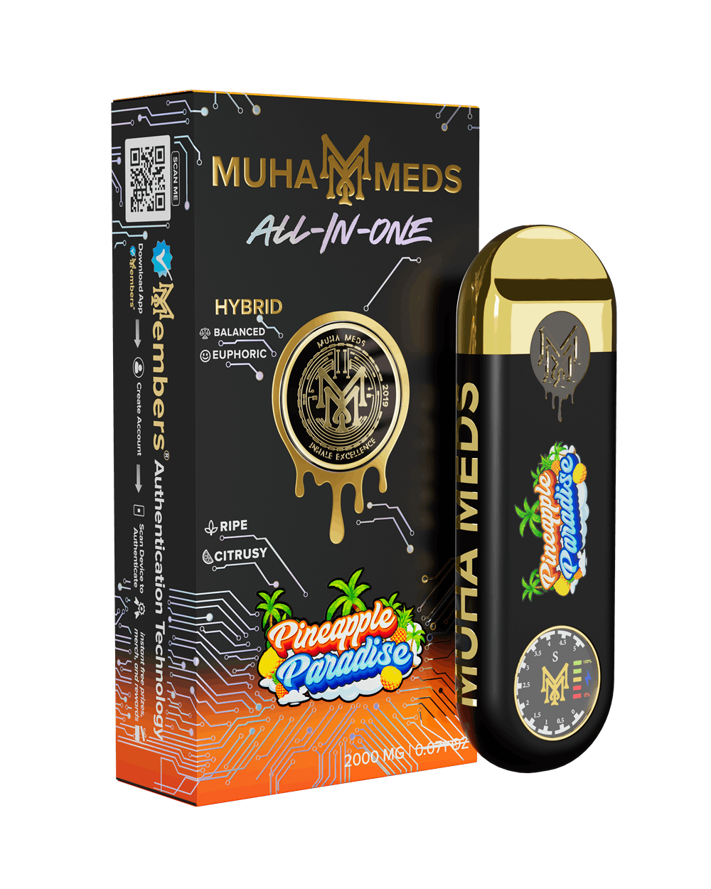 elf bar vape uk Muha Meds v3 - Pineapple Paradise - Disposable Vape | The Mint