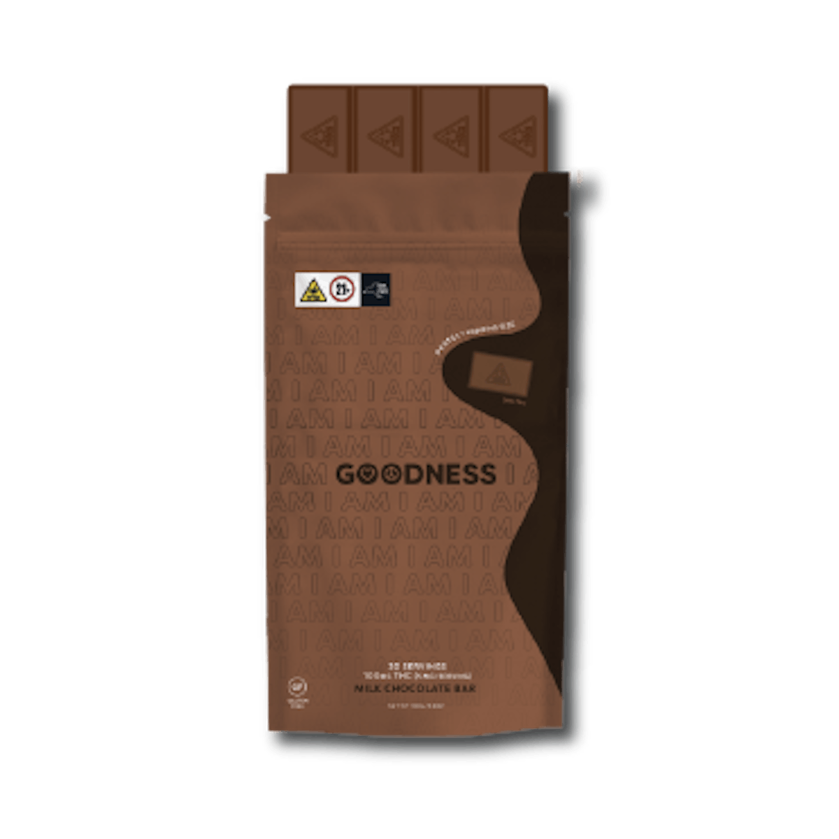 Photo of I AM GOODNESS Milk Chocolate Bar 100 mg