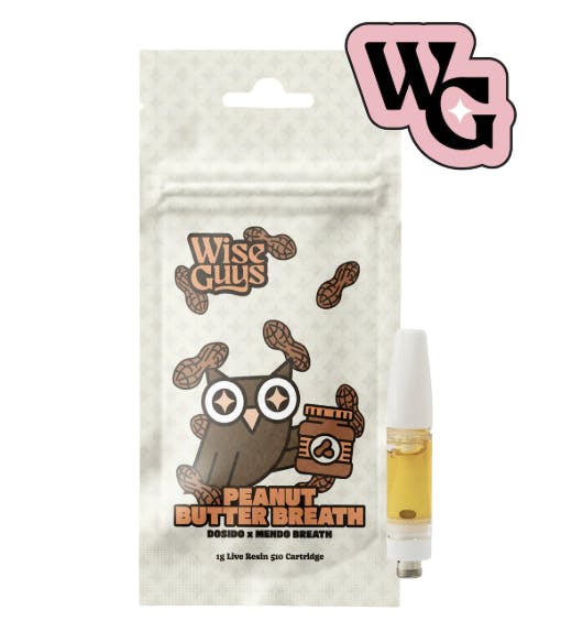 Product: Wise Guys | Live Resin Vape Cart - 1g - Peanut Butter Breath