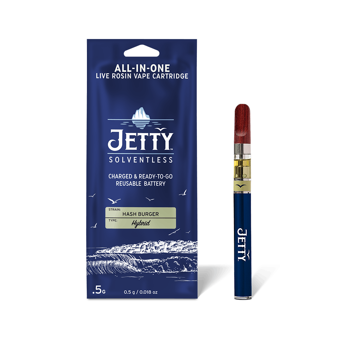 Product: Jetty | Hash Burger Solventless | AIO Vape  | .5g