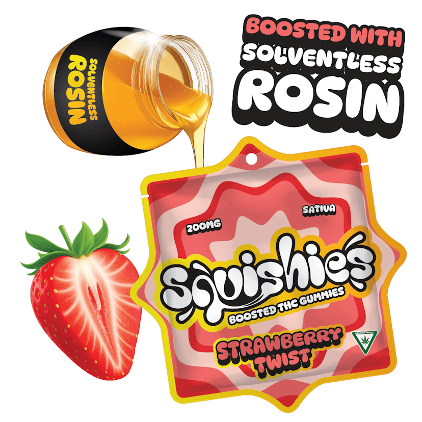 Squishies | 200mg Gummies | Strawberry Twist