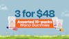 Assorted Wana 3 for $48