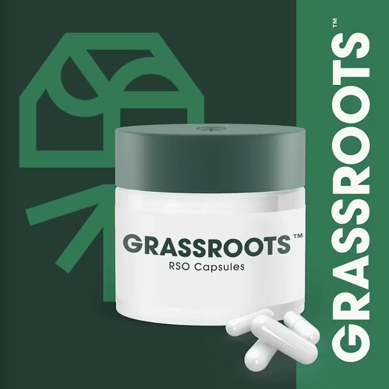 Grassroots | RSO Capsules | 100mg | 10ct