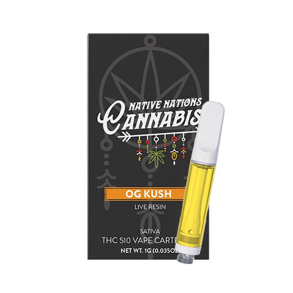 OG Kush | Resin infused Vape Cartridge | 1g by Native Nations