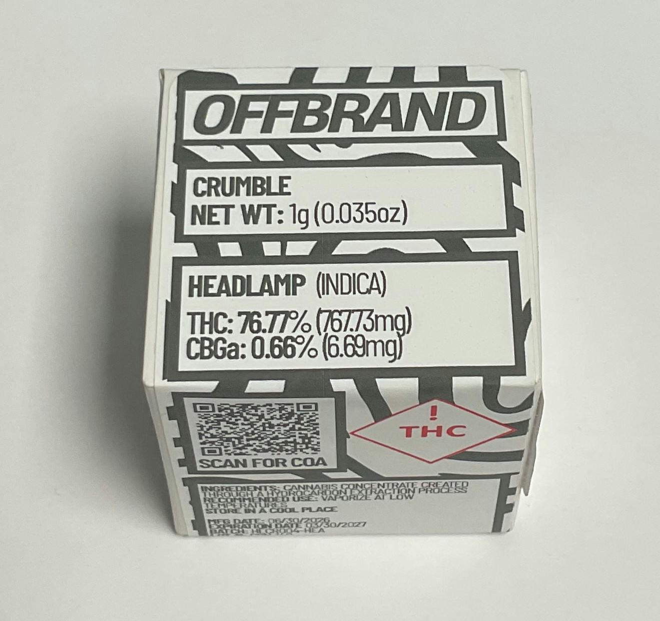 OFFBRAND Crumble | Headlamp (I)