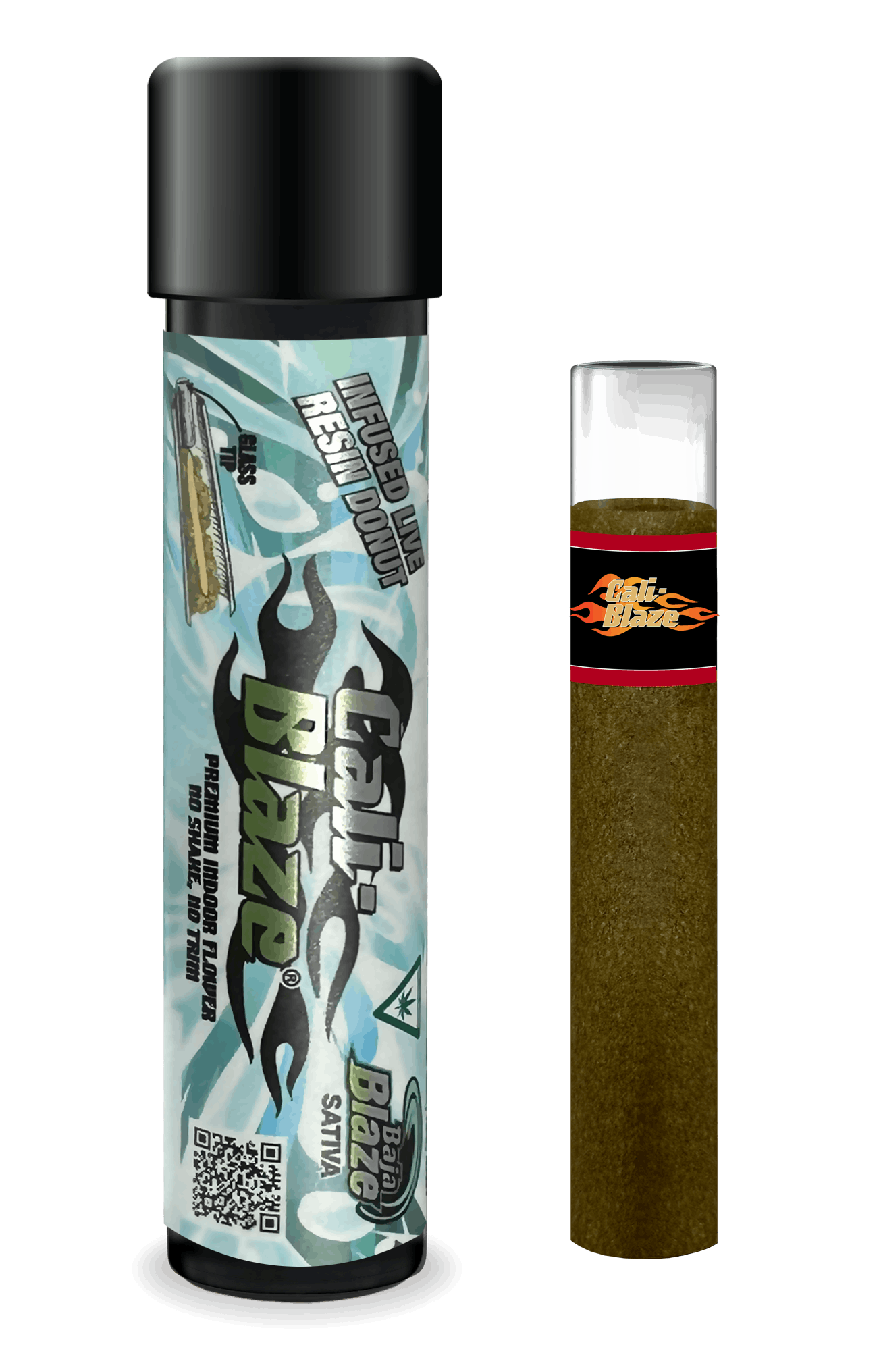 Product: Cali Blaze | Baja Blaze | Infused Donut Pre-roll | 1.2g | Sativa