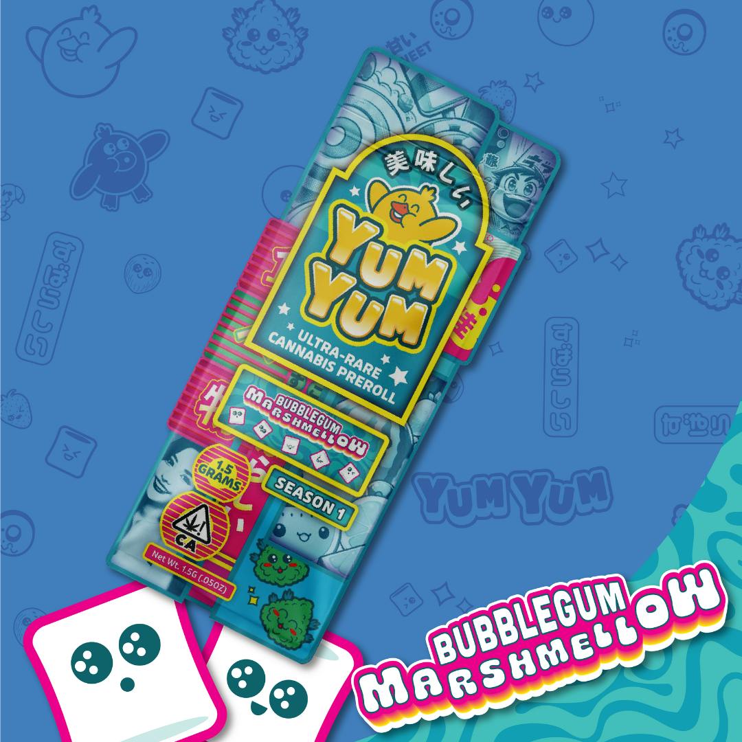Yum Yum Yum Yum | 1.5g Premium Pre-Roll | Bubblegum Marshmallow