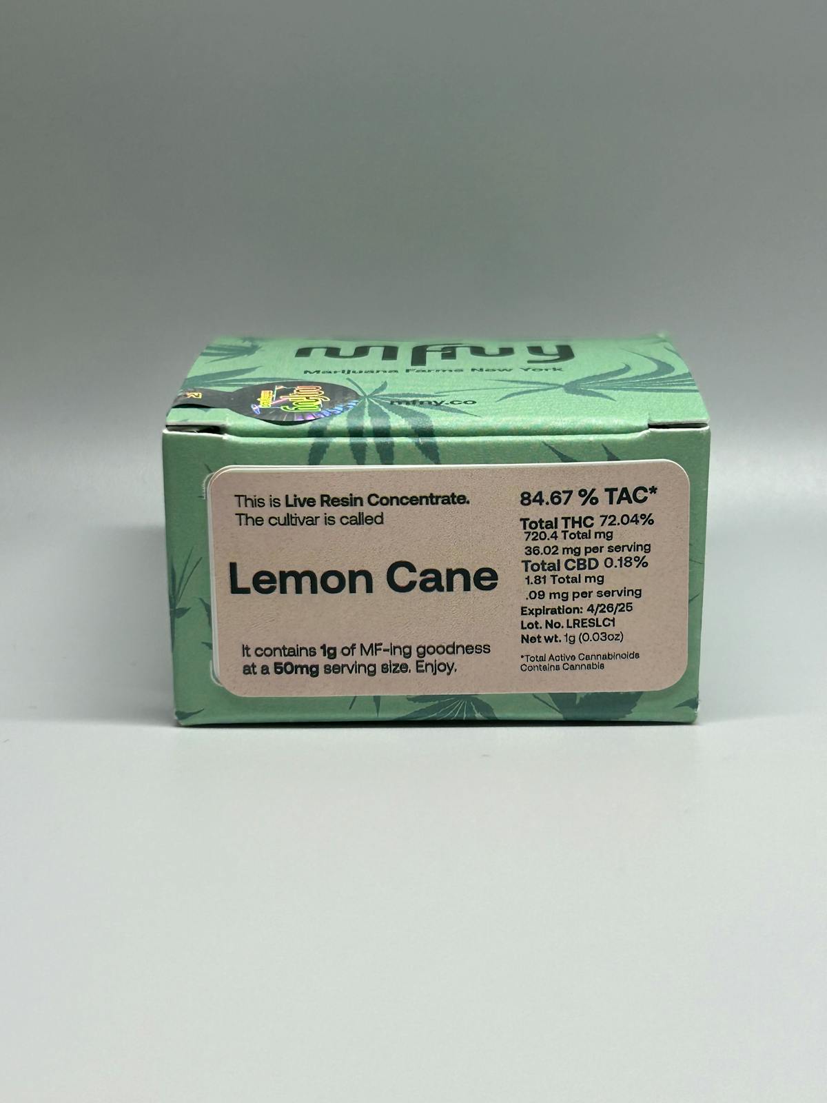 Photo of MFNY – Lemon Cane Live Resin Badder