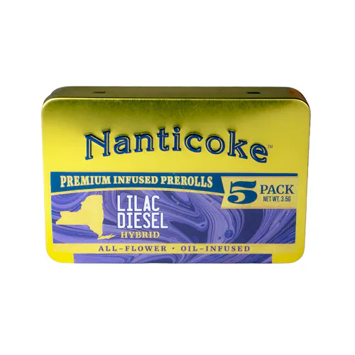 Nanticoke Lilac Diesel Infused Preroll .7g 5pk-active
