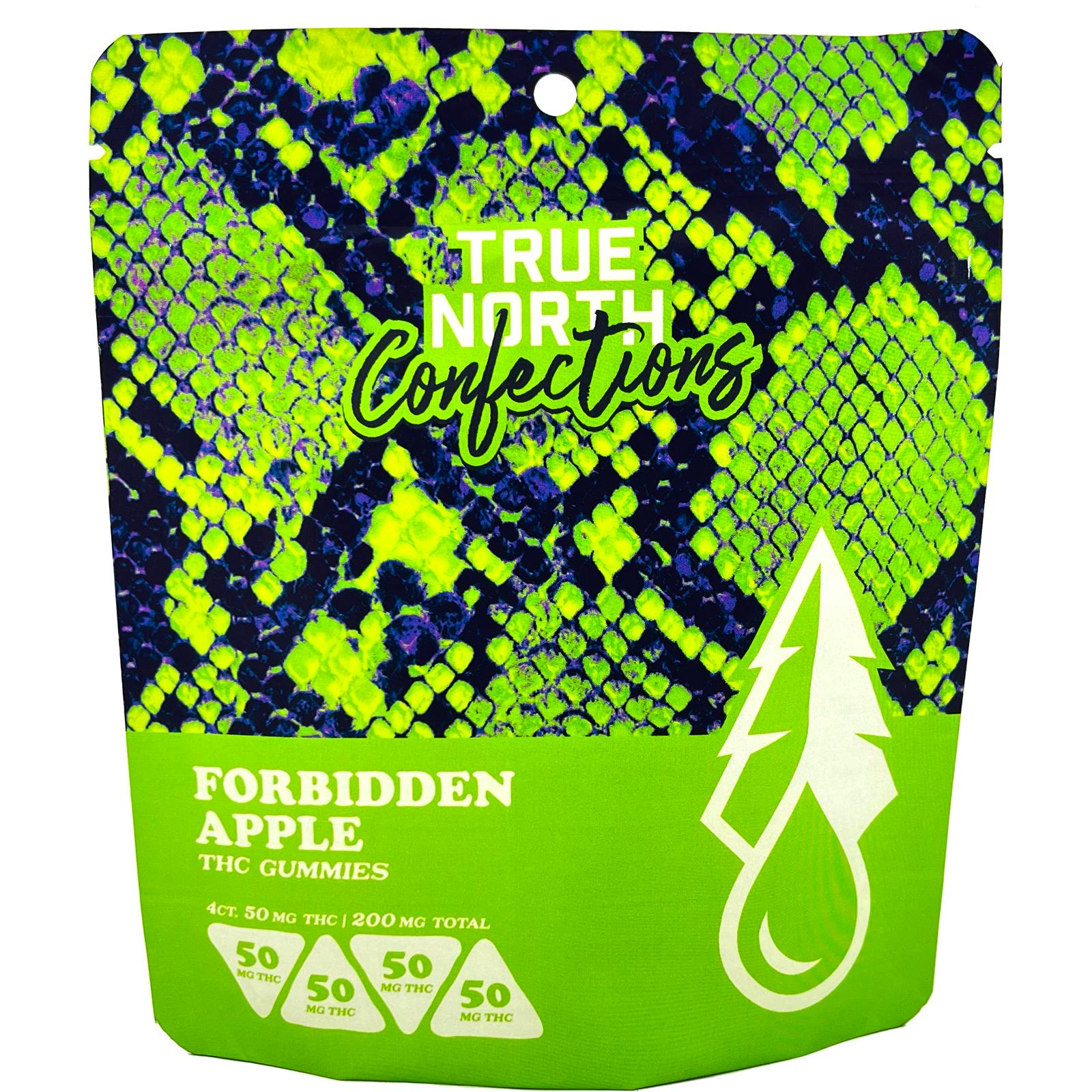 True North Confections Vegan Forbidden Apple 4 Piece Gummies 200mg