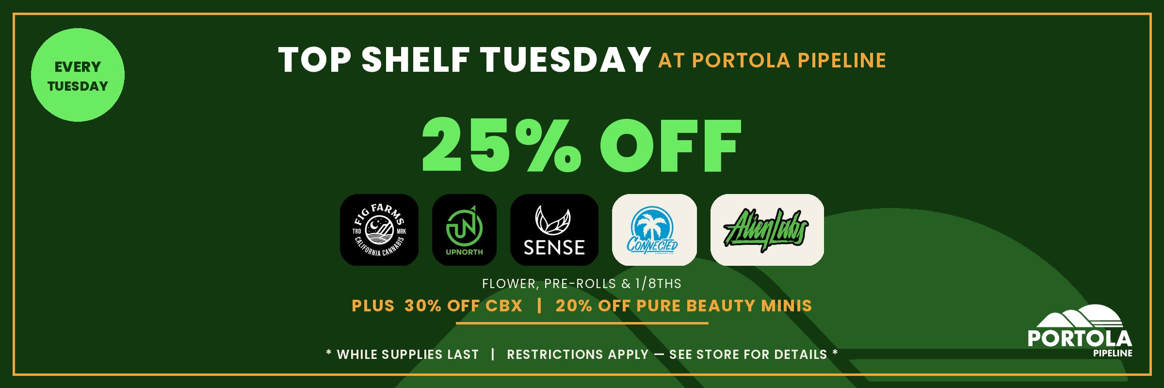 TUESDAYS ARE FOR WINNERS. 25% OFF OUR BEST