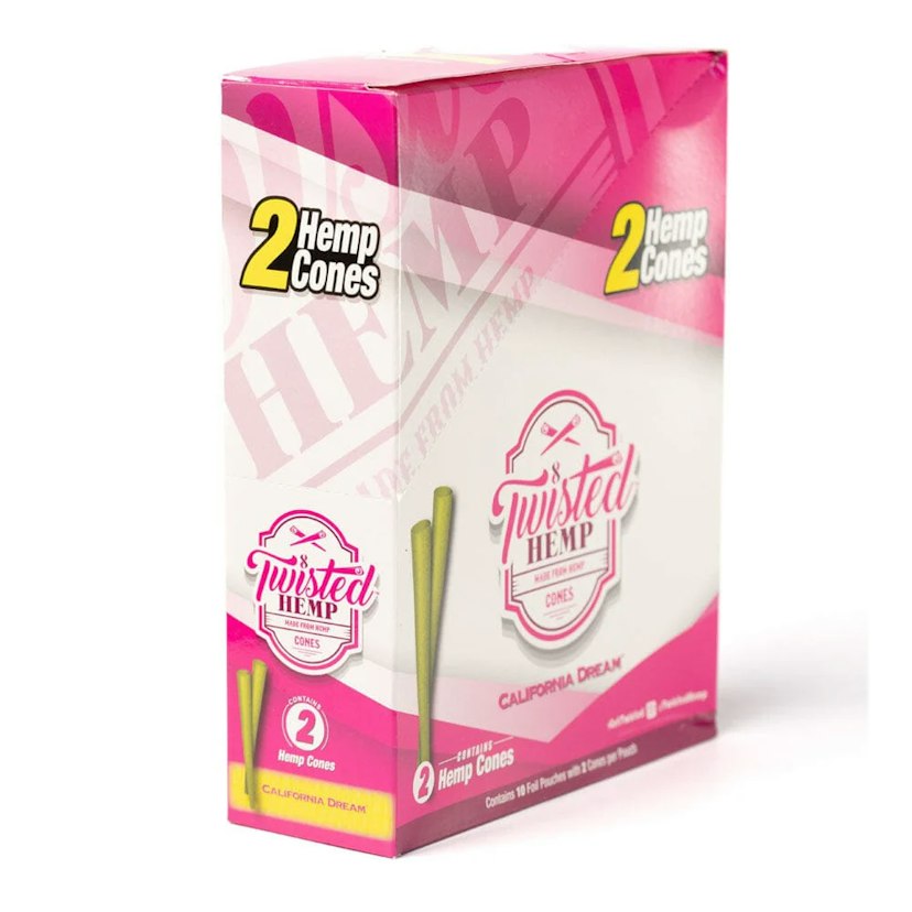 Twisted Hemp Cones 2pk (California Dream)
