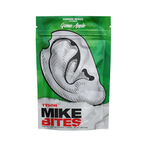 Tyson 2.0 | Mike Bites Green Apple | 100MG Gummies-active