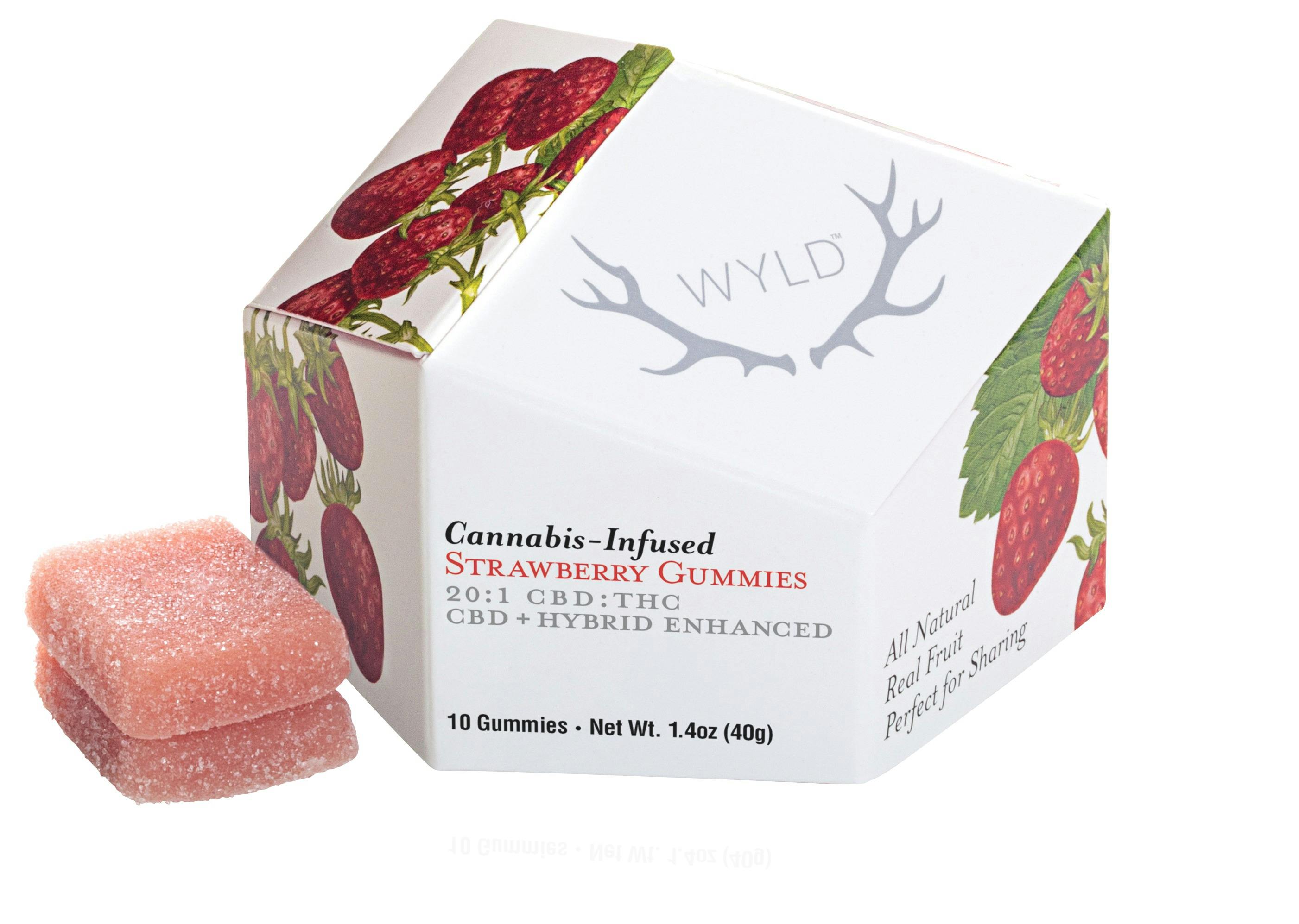 Photo of Strawberry 20:1 CBD + Hybrid Enhanced Gummies
