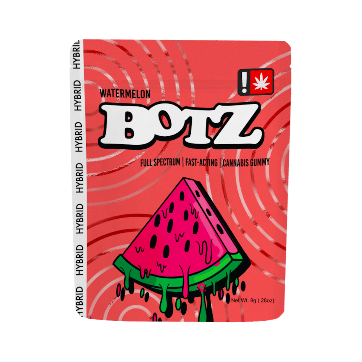 Photo of Sour Botz 100mg WATERMELON Hybrid Cannabis Gummy