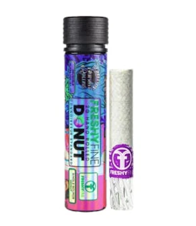 Freshy Fine - 2g Infused Donut - MAC 1 x Sour Taffy - PRE_ROLLS by Freshy Fine at King of Budz