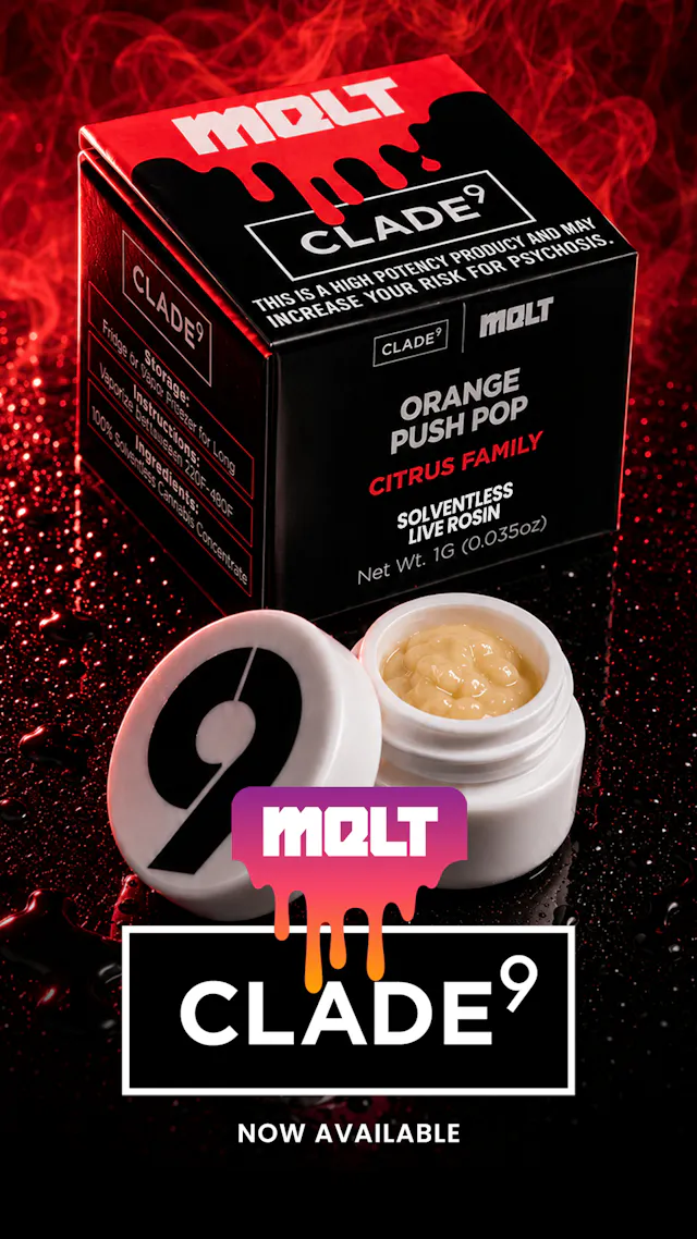 Melt Live Rosin Orange Push Pop 1g (sativa hybrid)