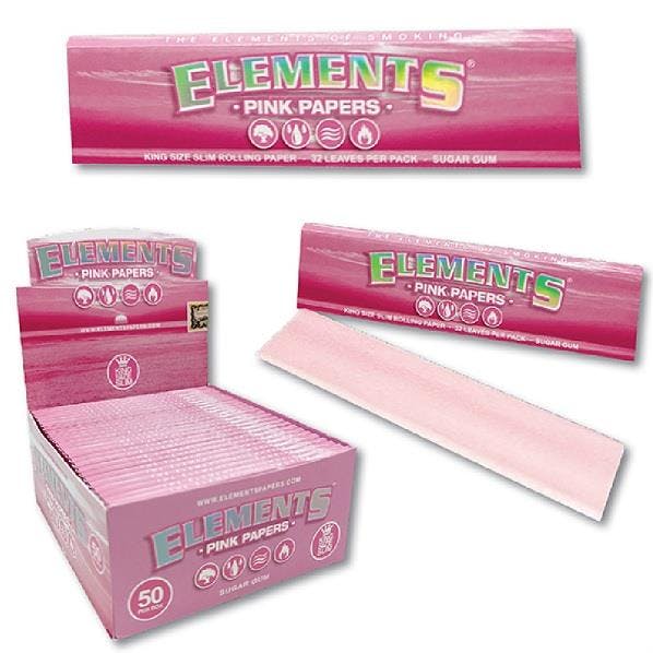 Elements Pink Paper Rice (Kingsize Slim)