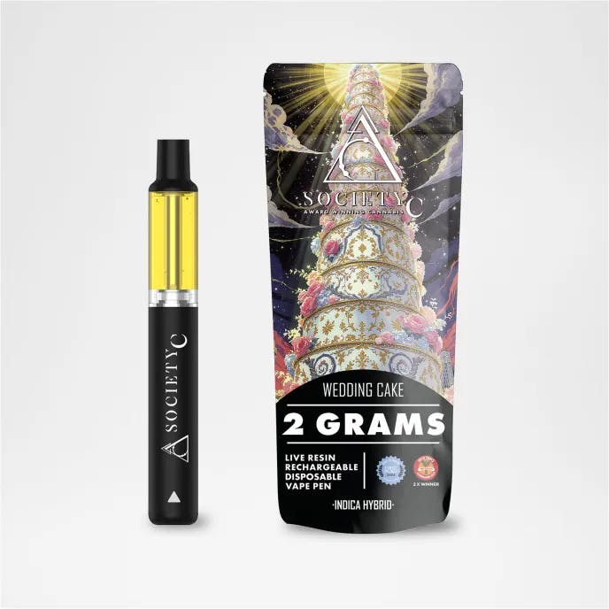 Society C - 2g Live Resin Disposable - Wedding Cake