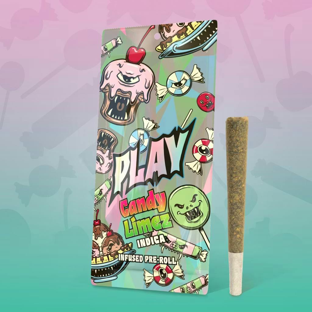 PLAY - 1.2g Infused Preroll - Candy Limez