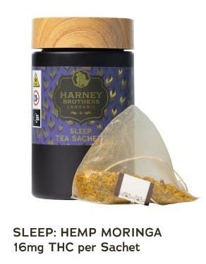 Harney Brother Cannabis - Tea Bags - Sleep - Hemp Moringa 5 Sachet - 80mg by Harney Brothers